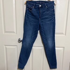 American Eagle Outfitters High Rise Dark Blue Jeans